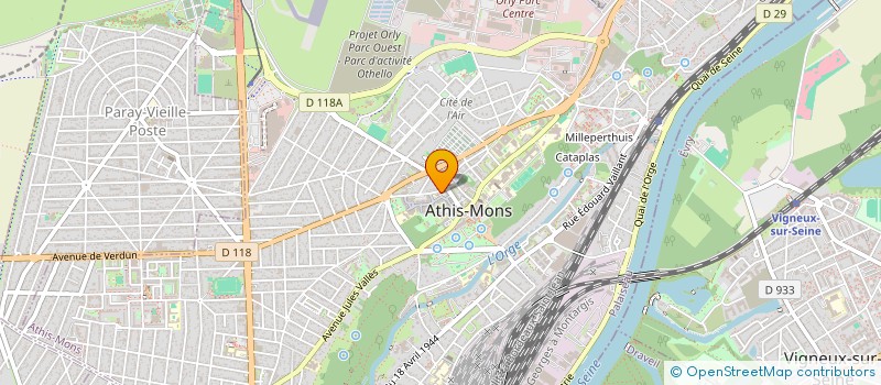 localisation de l'entreprise MONSIEUR VICTOR KODZO  ATHIS-MONS