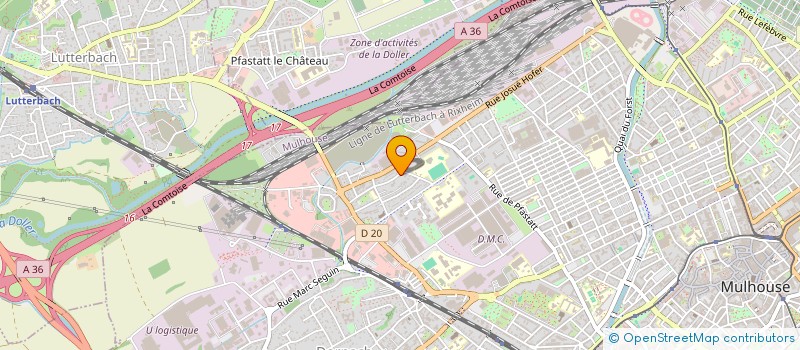 localisation de l'entreprise MONSIEUR VICTOR KOME MBOTTO  MULHOUSE