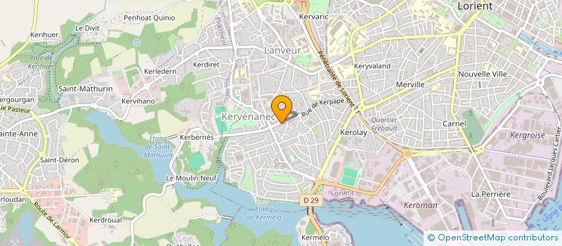 localisation de l'entreprise MONSIEUR VICTOR LAGUESTE  LORIENT