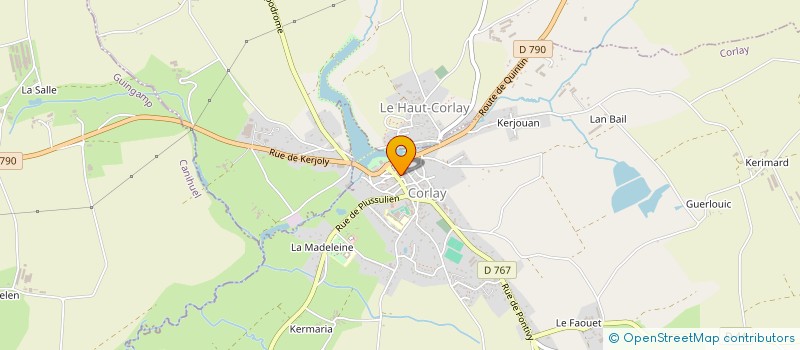 localisation de l'entreprise MONSIEUR VICTOR LANOE  CORLAY