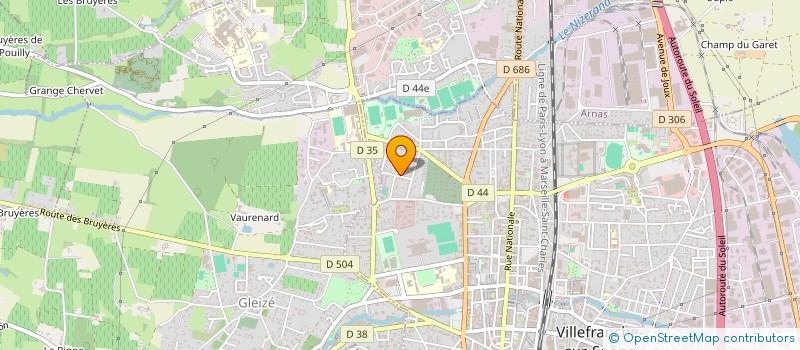 localisation de l'entreprise MONSIEUR VICTOR LAURENCON  VILLEFRANCHE-SUR-SAONE