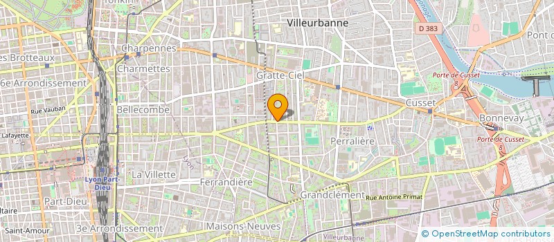 localisation de l'entreprise MONSIEUR VICTOR LAYET  VILLEURBANNE