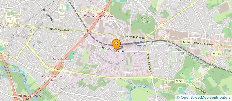 localisation de l'entreprise MONSIEUR VICTOR LE BRIZAUT  VERTOU