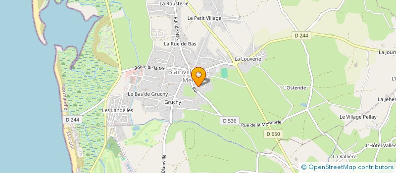 localisation de l'entreprise MONSIEUR VICTOR LE DAUPHIN  BLAINVILLE-SUR-MER