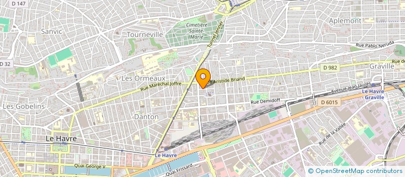 localisation de l'entreprise MONSIEUR VICTOR LEBLANC à LE HAVRE