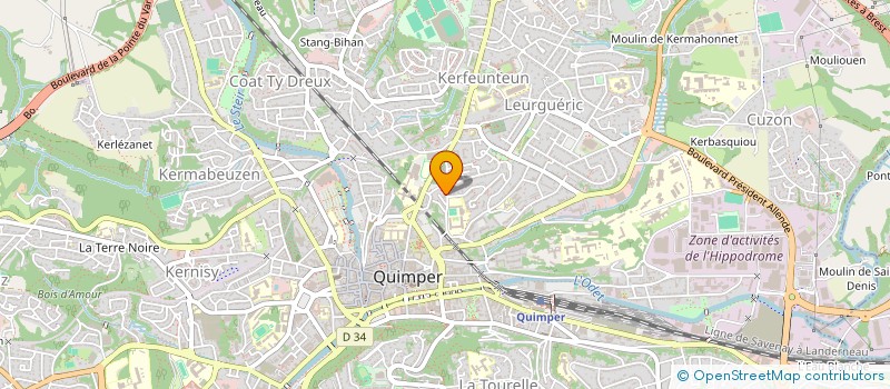localisation de l'entreprise MONSIEUR VICTOR LECERF à QUIMPER