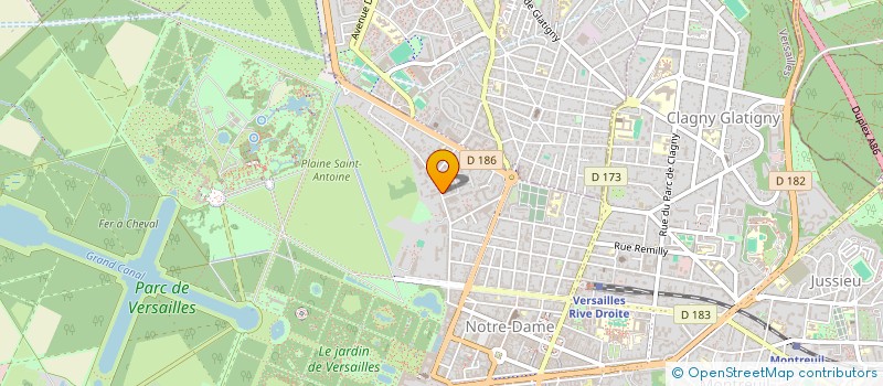 localisation de l'entreprise MONSIEUR VICTOR LECLERC à VERSAILLES