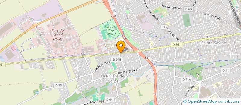 localisation de l'entreprise MONSIEUR VICTOR LECLERC  SAINTE-SAVINE