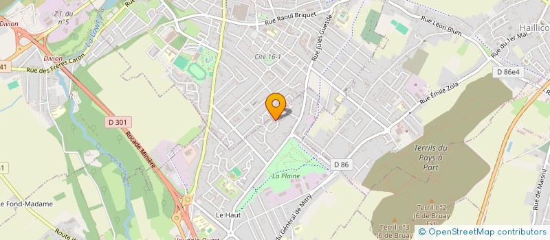 localisation de l'entreprise MONSIEUR VICTOR LECOCQ  BRUAY-LA-BUISSIERE