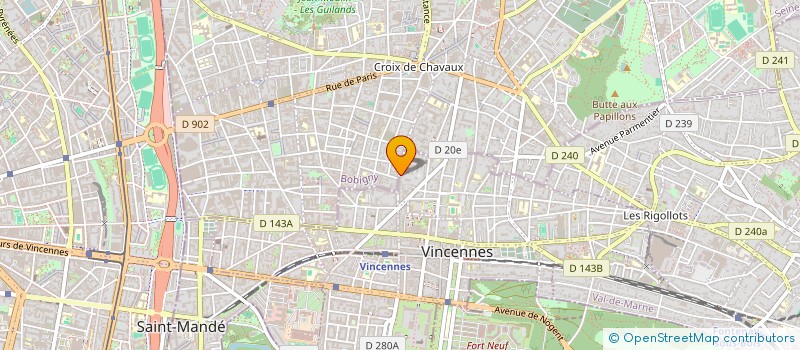 localisation de l'entreprise MONSIEUR VICTOR LEFORT à VINCENNES