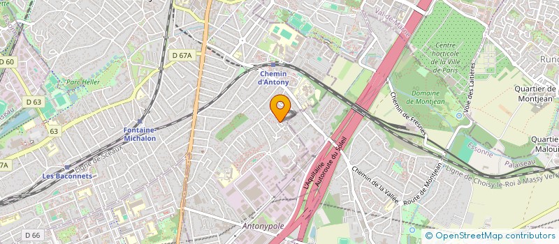 localisation de l'entreprise MONSIEUR VICTOR LEGLAND à ANTONY