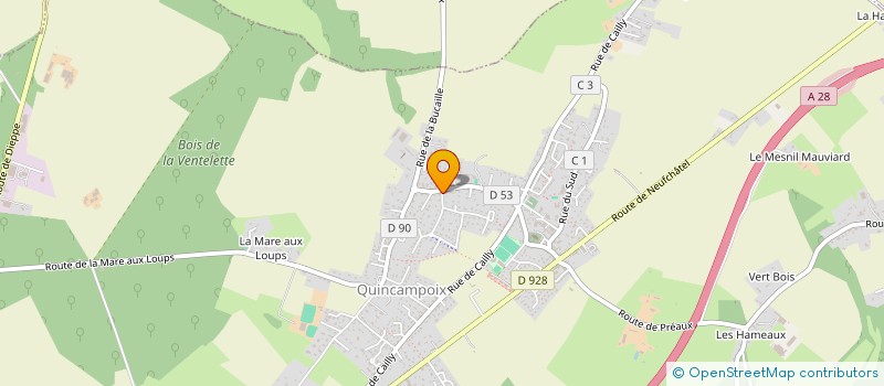 localisation de l'entreprise MONSIEUR VICTOR LELEU  QUINCAMPOIX