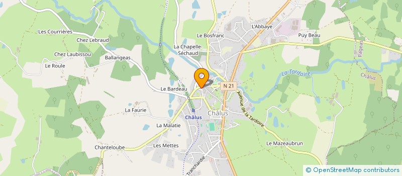 localisation de l'entreprise MONSIEUR VICTOR LEMERCIER à CHALUS
