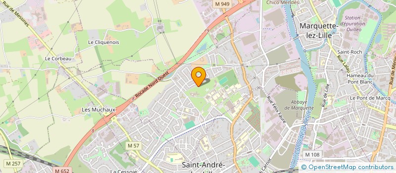 localisation de l'entreprise MONSIEUR VICTOR LENTIER  MARQUETTE-LEZ-LILLE