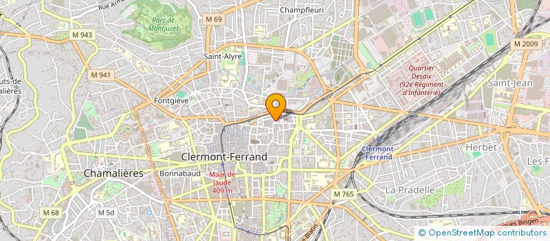 localisation de l'entreprise MONSIEUR VICTOR LEROY  CLERMONT-FERRAND