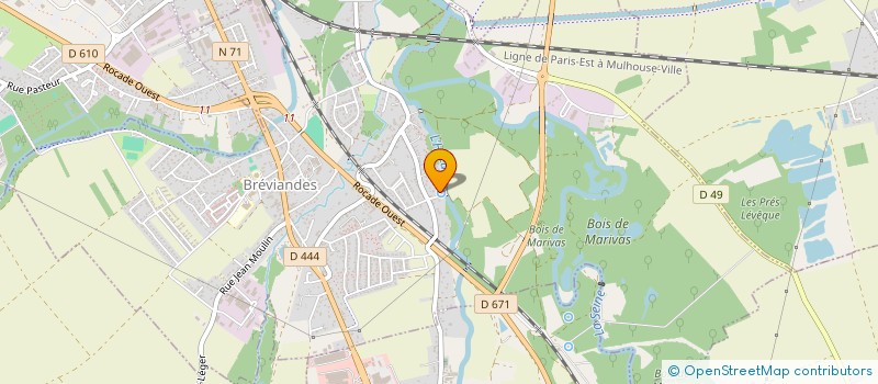 localisation de l'entreprise MONSIEUR VICTOR LESSERTEUR  BREVIANDES