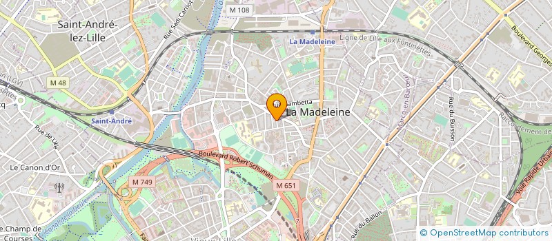localisation de l'entreprise MONSIEUR VICTOR LESUEUR à LA MADELEINE
