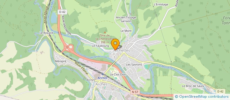 localisation de l'entreprise MONSIEUR VICTOR LEVAUDEL  ARCHETTES