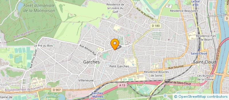 localisation de l'entreprise MONSIEUR VICTOR LOCQUET à GARCHES