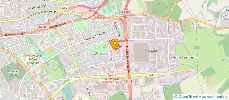 localisation de l'entreprise MONSIEUR VICTOR LOROT  METZ