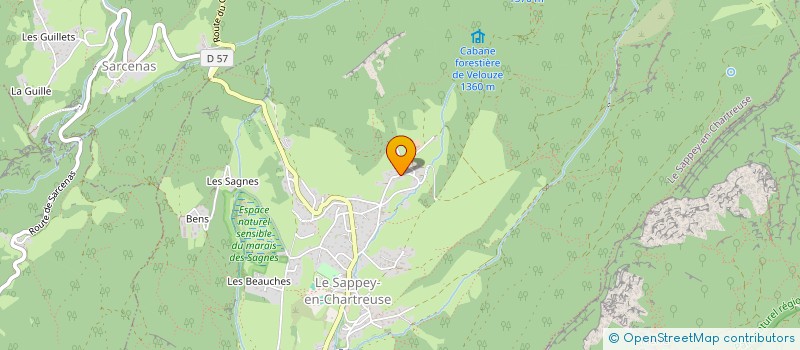 localisation de l'entreprise MONSIEUR VICTOR LOVERA  LE SAPPEY-EN-CHARTREUSE