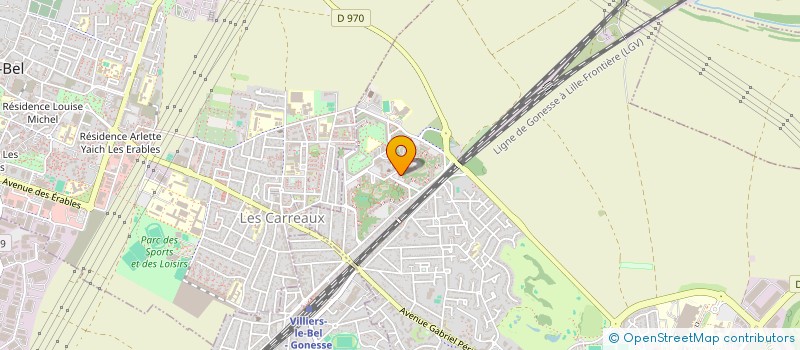 localisation de l'entreprise MONSIEUR VICTOR LY  GONESSE