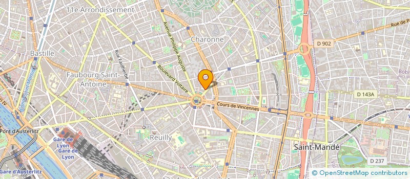 localisation de l'entreprise MONSIEUR VICTOR MAGAUD  PARIS