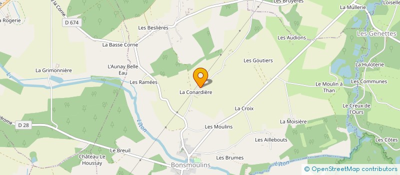localisation de l'entreprise MONSIEUR VICTOR MALLEUX à BONSMOULINS