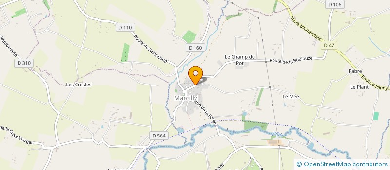 localisation de l'entreprise MONSIEUR VICTOR MARTIN  JUILLEY