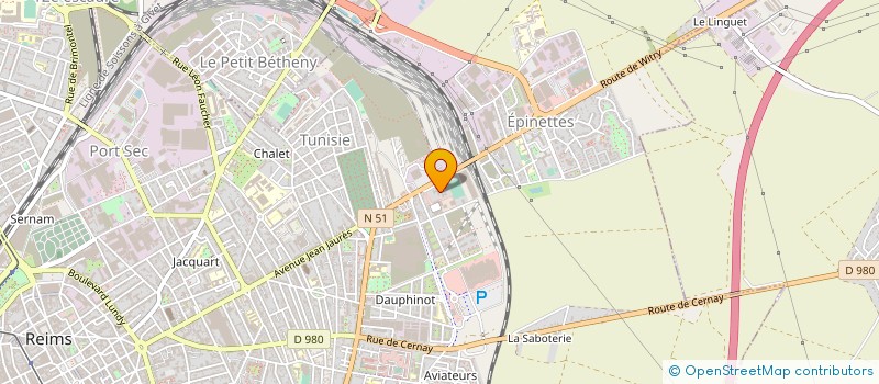localisation de l'entreprise MONSIEUR VICTOR MARTINS DA SILVA à REIMS