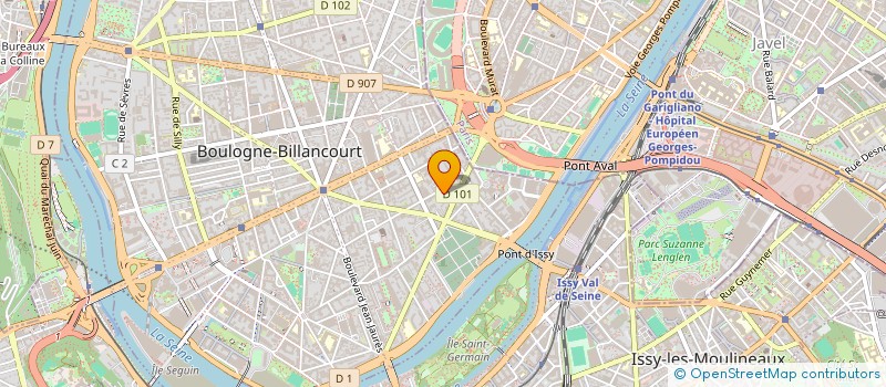 localisation de l'entreprise MONSIEUR VICTOR MATHIEU à BOULOGNE-BILLANCOURT