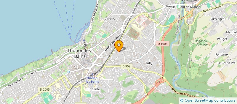 localisation de l'entreprise MONSIEUR VICTOR MERCIER-GALLAY à THONON-LES-BAINS
