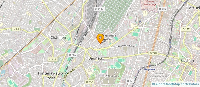 localisation de l'entreprise MONSIEUR VICTOR MEUDEC à BAGNEUX