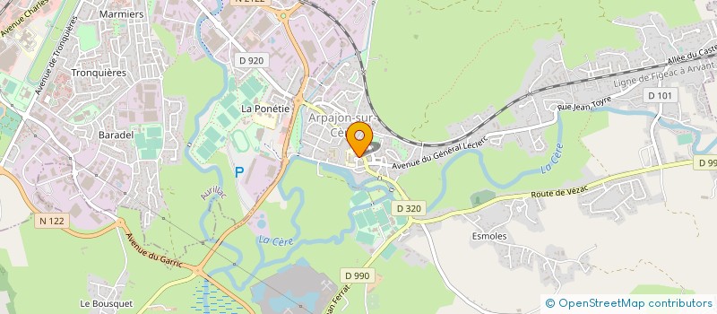 localisation de l'entreprise MONSIEUR VICTOR MIODET à ARPAJON-SUR-CERE