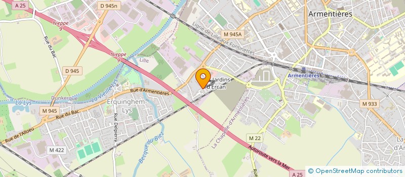 localisation de l'entreprise MONSIEUR VICTOR MOREAU  ERQUINGHEM-LYS