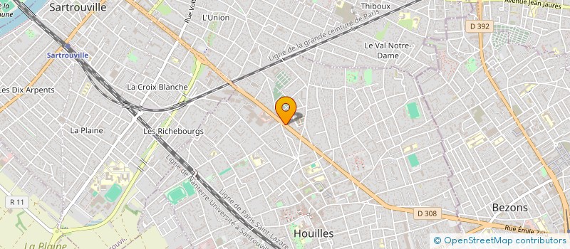 localisation de l'entreprise MONSIEUR VICTOR MORVILLE à HOUILLES