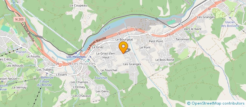 localisation de l'entreprise MONSIEUR VICTOR MUNARI  LES HOUCHES