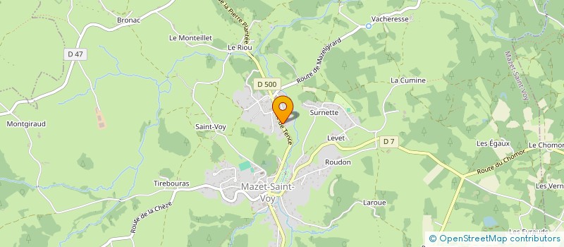 localisation de l'entreprise MONSIEUR VICTOR NEICHTHAUSER  MAZET-SAINT-VOY