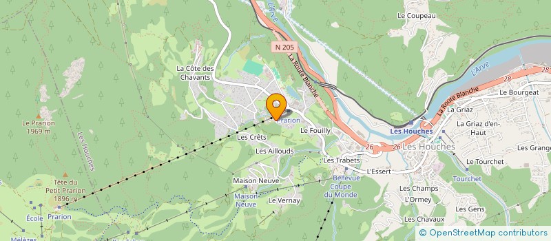 localisation de l'entreprise MONSIEUR VICTOR NEUILLET  LES HOUCHES