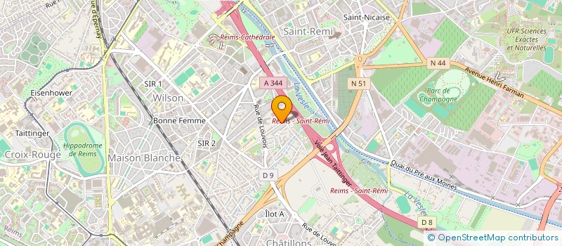 localisation de l'entreprise MONSIEUR VICTOR NOUAILLE  REIMS