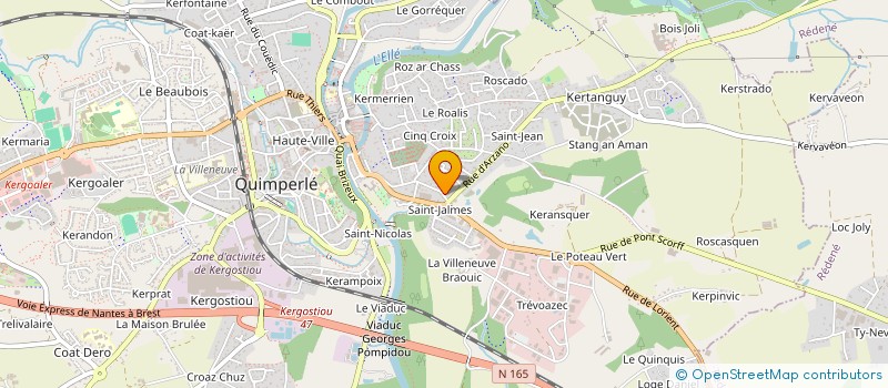 localisation de l'entreprise MONSIEUR VICTOR ORTICAT  QUIMPERLE