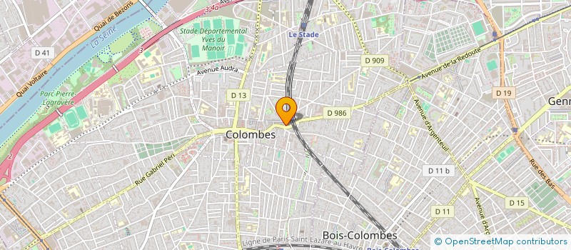 localisation de l'entreprise MONSIEUR VICTOR PAINCHAUD à COLOMBES