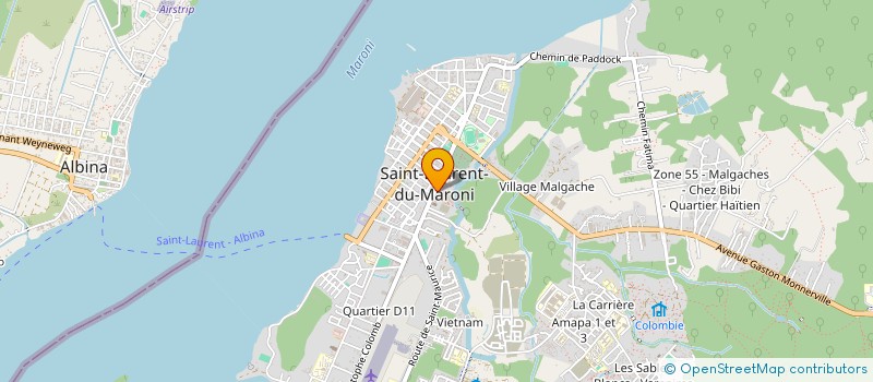 localisation de l'entreprise MONSIEUR VICTOR PALMIER à SAINT-LAURENT-DU-MARONI