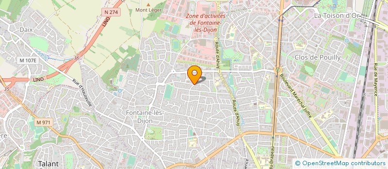 localisation de l'entreprise MONSIEUR VICTOR PARNASO à FONTAINE-LES-DIJON