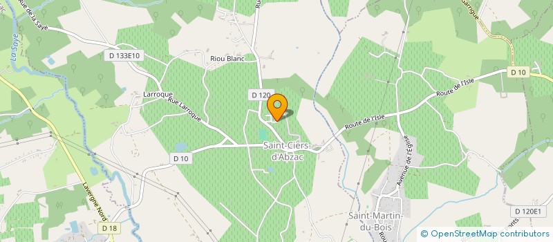 localisation de l'entreprise MONSIEUR VICTOR PENICAUD  SAINT-CIERS-D'ABZAC