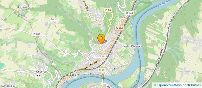 localisation de l'entreprise MONSIEUR VICTOR PEREIRA  CONDRIEU