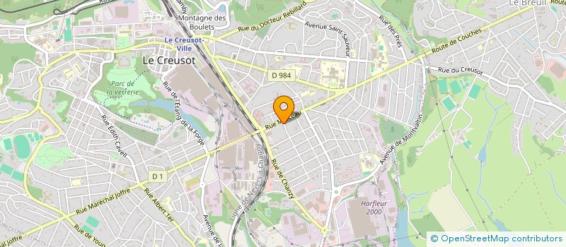 localisation de l'entreprise MONSIEUR VICTOR PEREIRA JOAO  LE CREUSOT