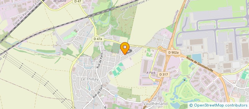 localisation de l'entreprise MONSIEUR VICTOR PEREIRA PAIVA  LE THILLAY