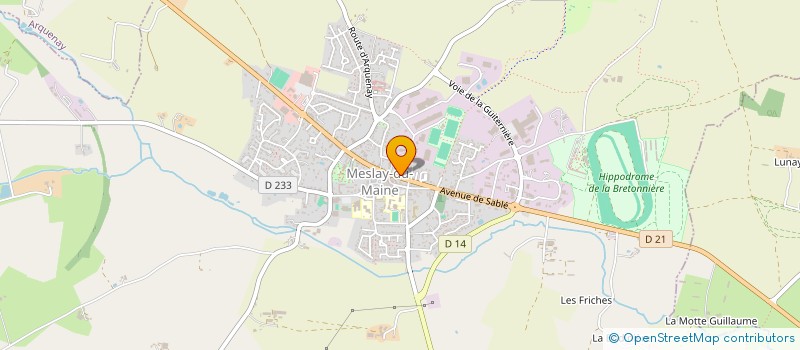 localisation de l'entreprise MONSIEUR VICTOR PERNAK  MESLAY-DU-MAINE