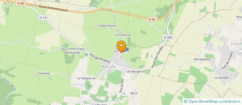 localisation de l'entreprise MONSIEUR VICTOR PERONNET  BRANSAT